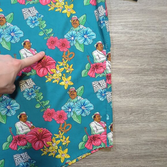 RSVLTS Florida Stanley Shirt The Office NBC Men's Size 3XL Stretch Hawaiian - Picture 9 of 11